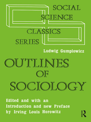 cover image of Outlines of Sociology